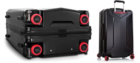 suitcases with hidden wheels